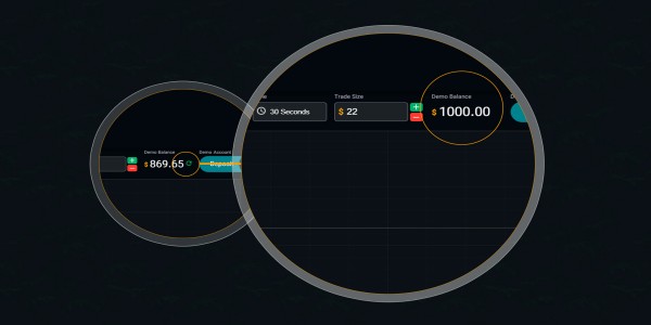 How to reset your demo balance to $1,000?
